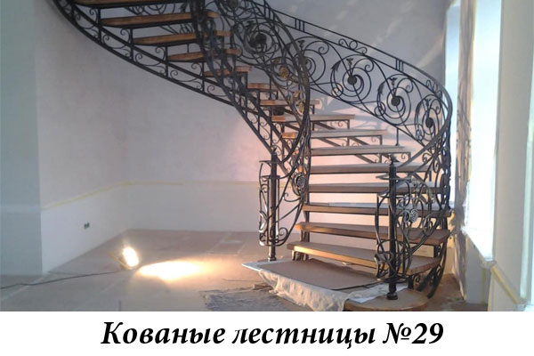 Эксклюзивные кованые лестницы №29