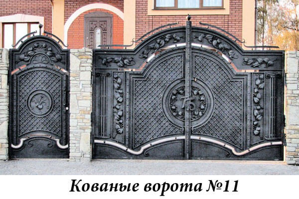 Эксклюзивные кованые ворота №11