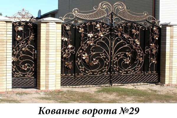Эксклюзивные кованые ворота №29