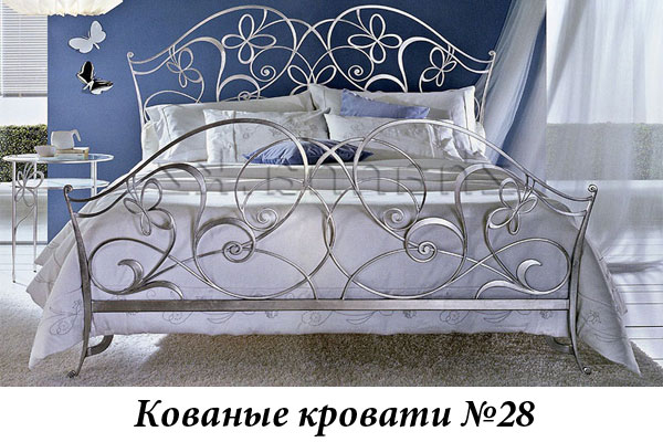 Эксклюзивные кованые кровати №28