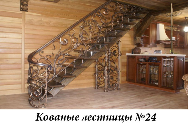 Эксклюзивные кованые лестницы №24