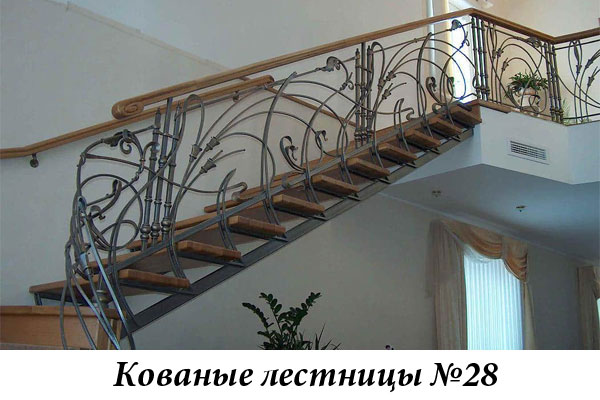 Эксклюзивные кованые лестницы №28