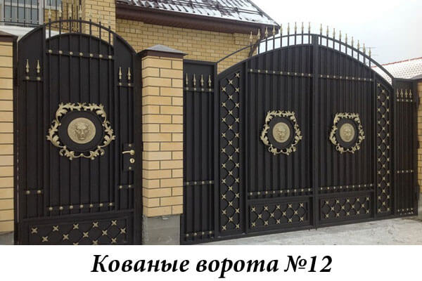 Эксклюзивные кованые ворота №12