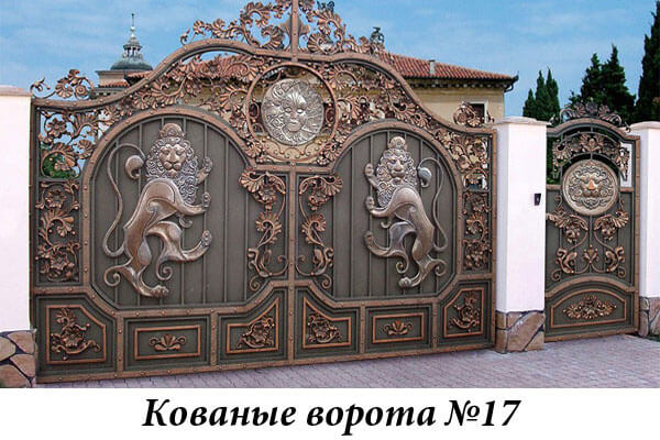 Эксклюзивные кованые ворота №17