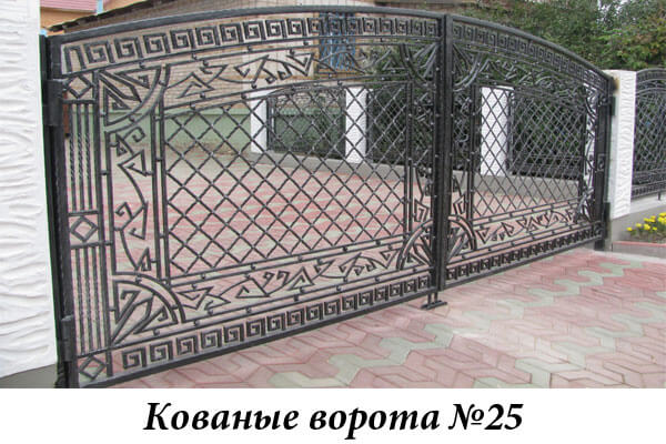 Эксклюзивные кованые ворота №25