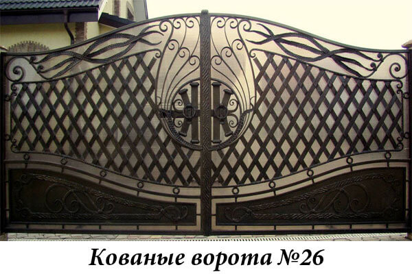 Эксклюзивные кованые ворота №26