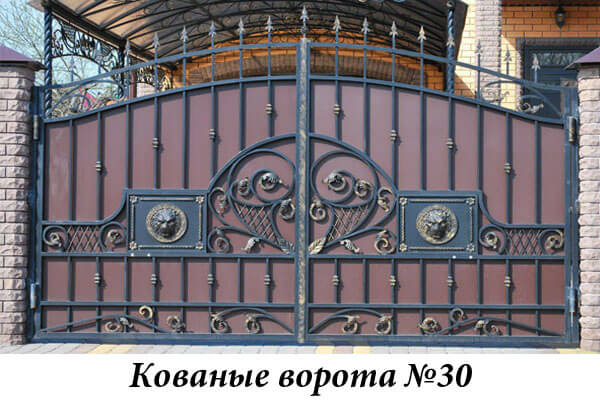 Эксклюзивные кованые ворота №30